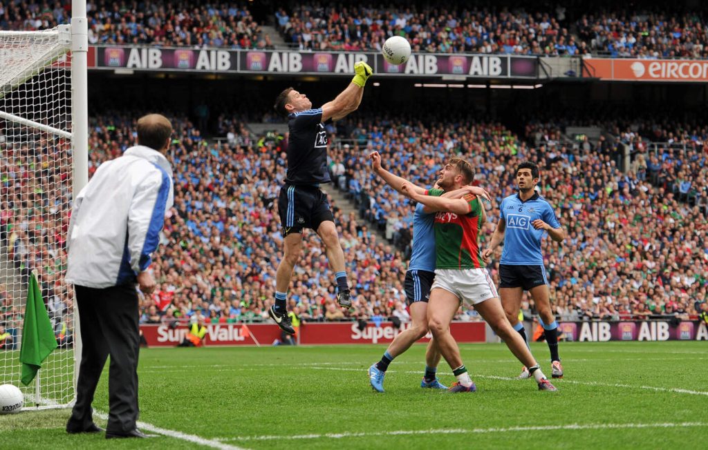 Gaelic football match at Croke Park Dublin near The Dawson Hostel accommodation